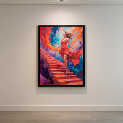 The Scarlet Voyage - Framed Canvas