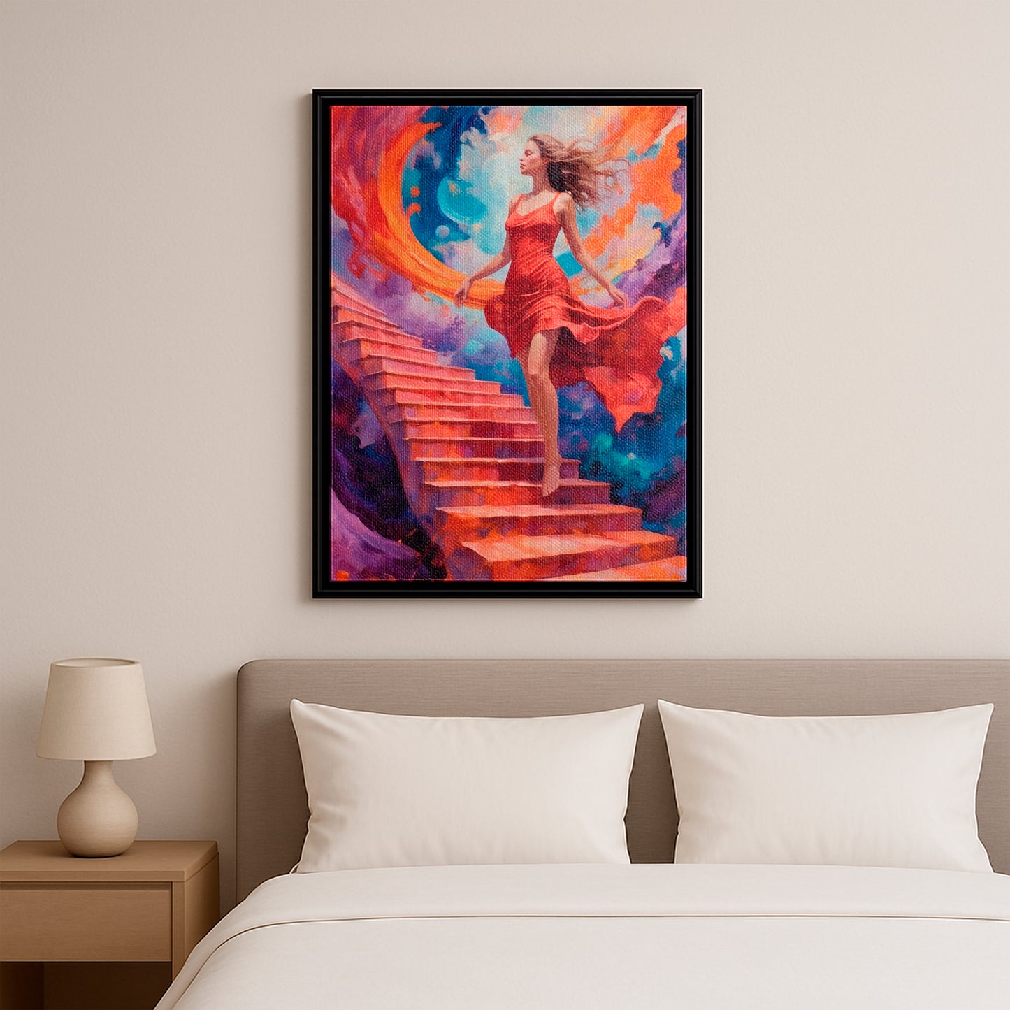 The Scarlet Voyage - Framed Canvas