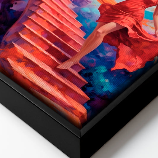 The Scarlet Voyage - Framed Canvas