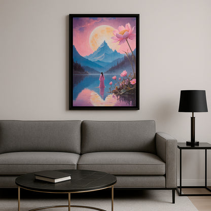 Moonlit Waters - Framed Canvas