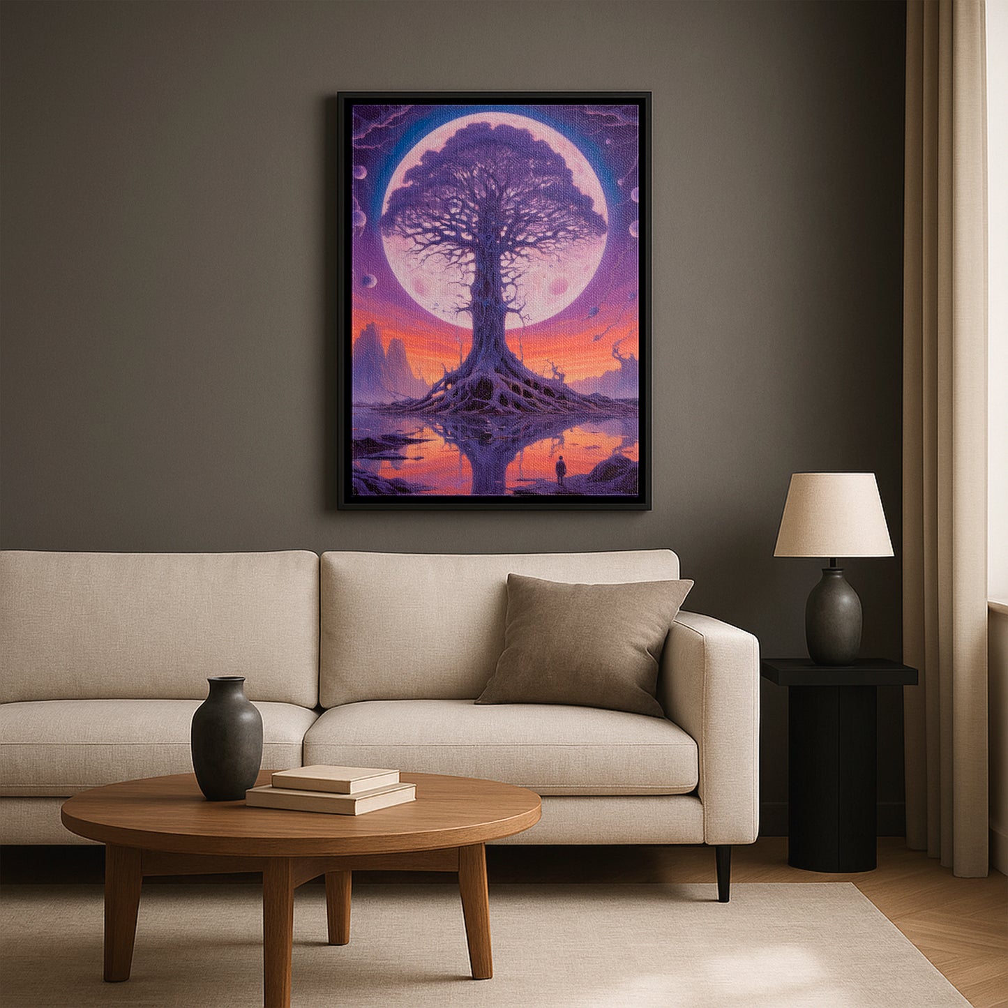 Dreams in Twilight - Framed Canvas