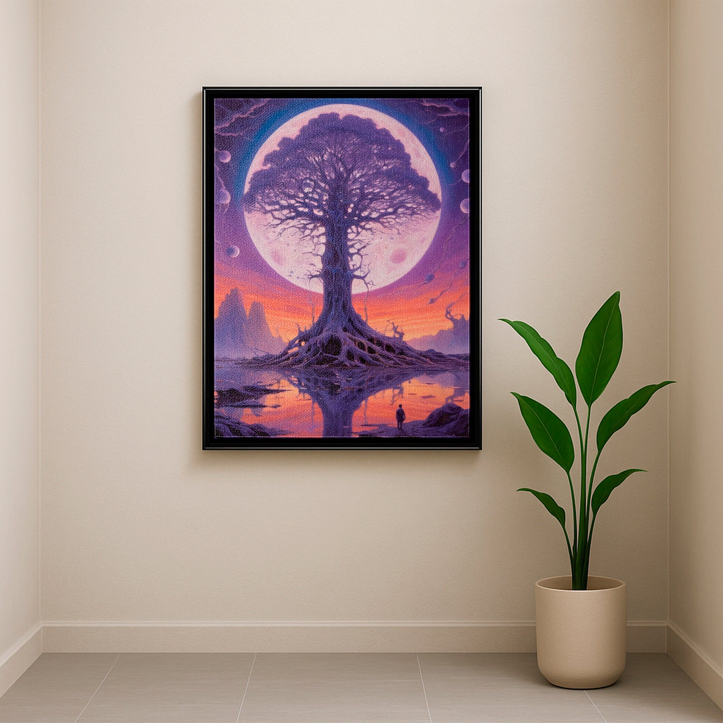 Dreams in Twilight - Framed Canvas