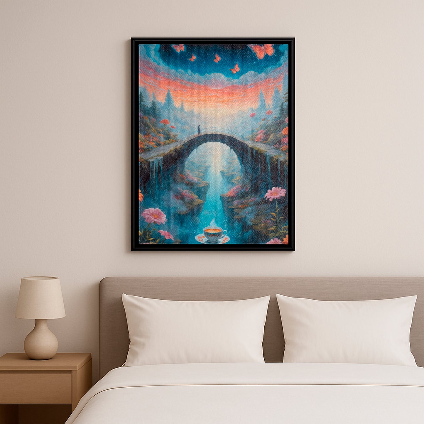 The Bridge to Peace - Framed Canvas