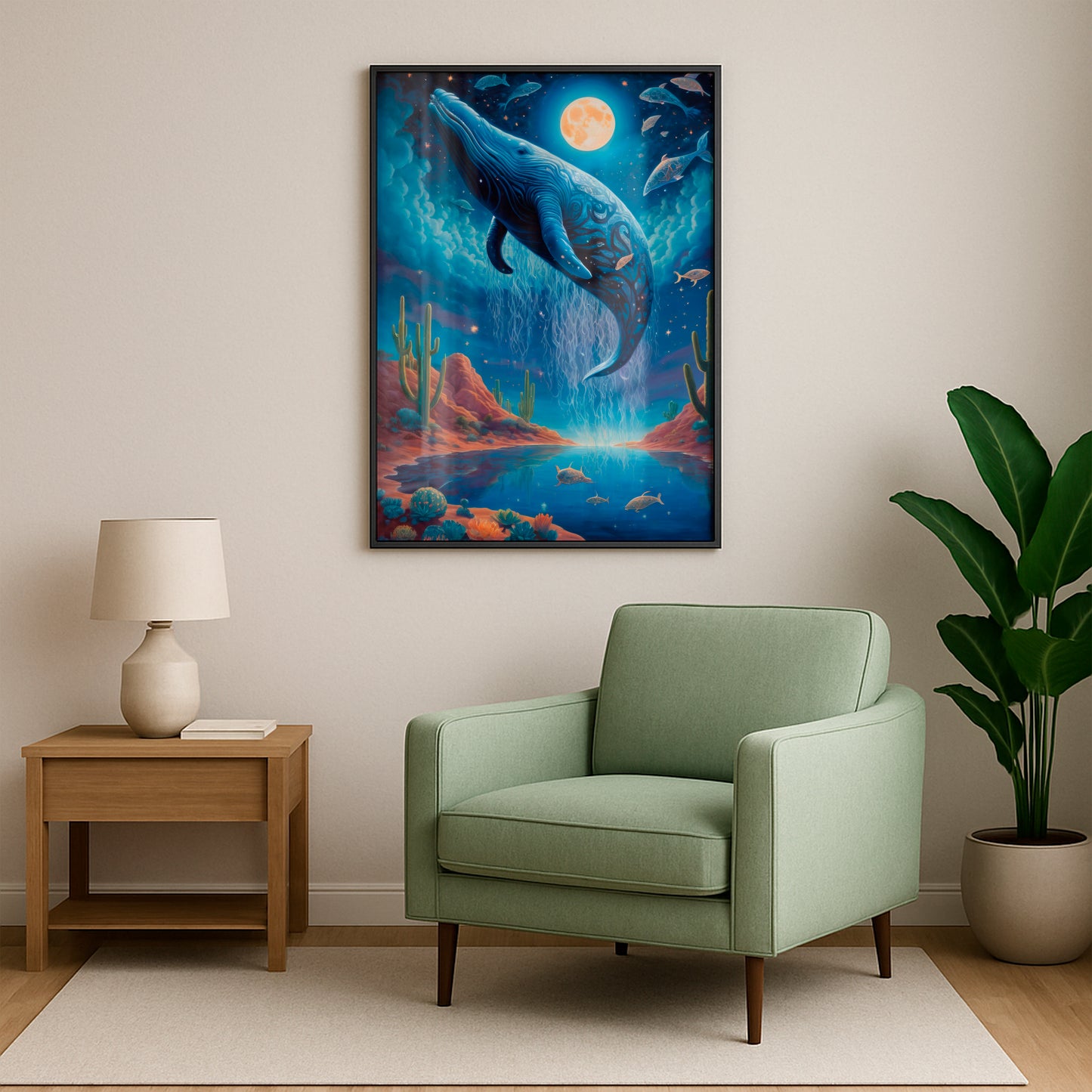 Celestial Swim - Framed Matte