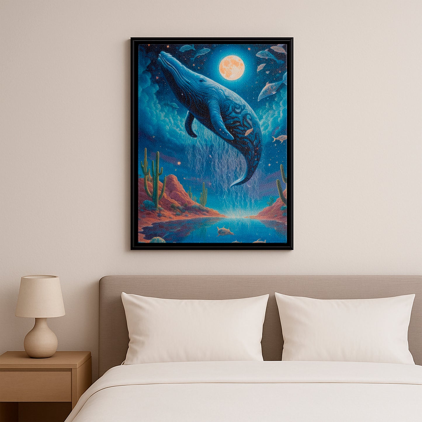 Celestial Swim - Framed Canvas