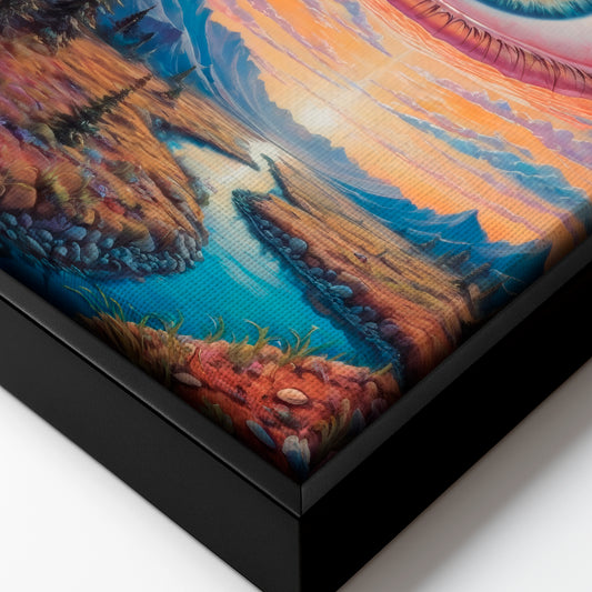 Eternal Gaze - Framed Canvas