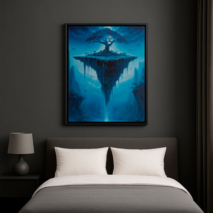 A Skybound Seed - Framed Canvas