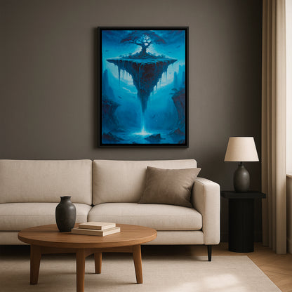 A Skybound Seed - Framed Canvas