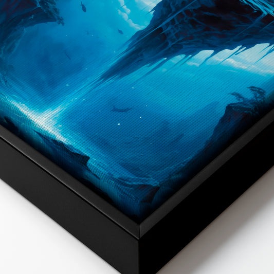 A Skybound Seed - Framed Canvas