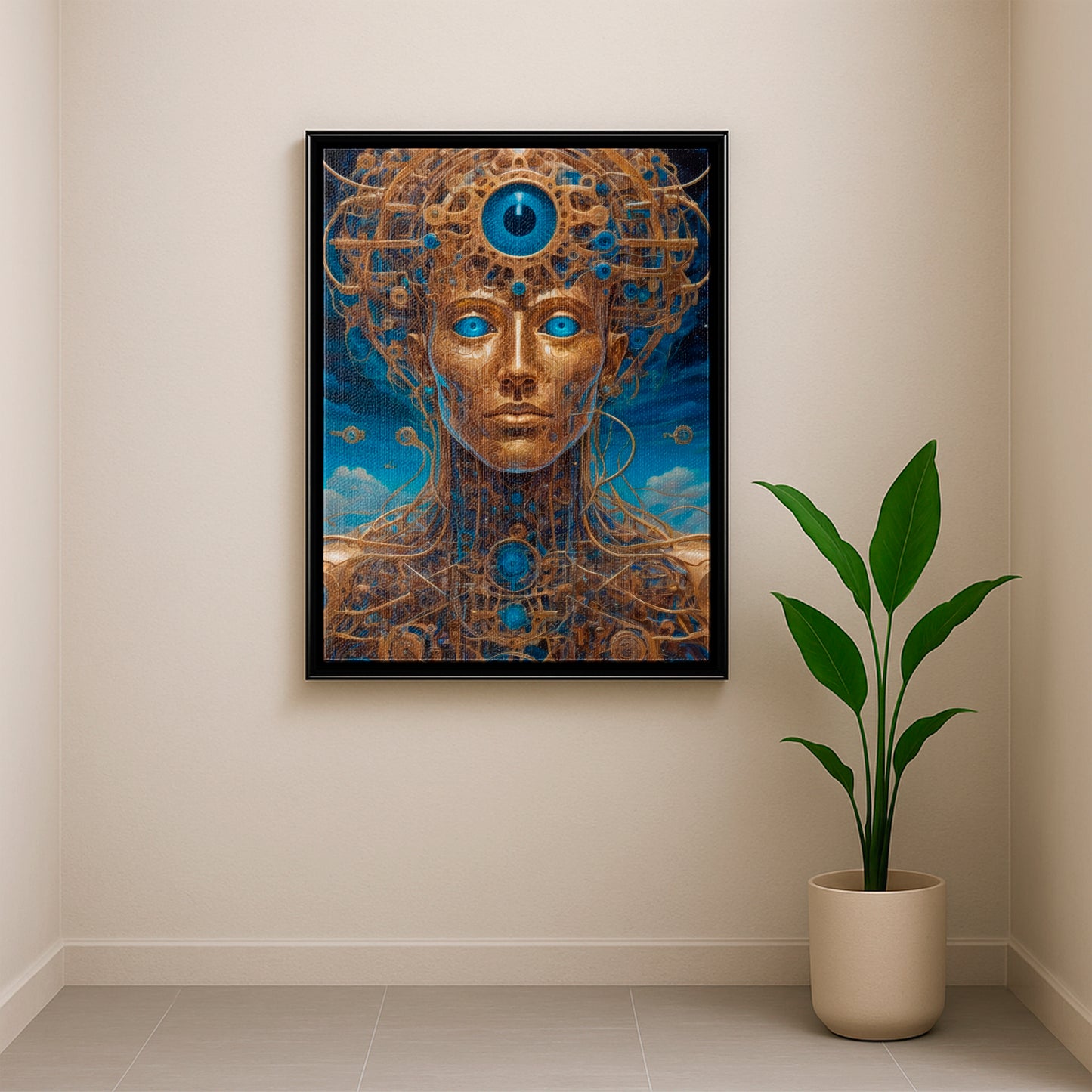 Mechanical Dreamer - Framed Canvas